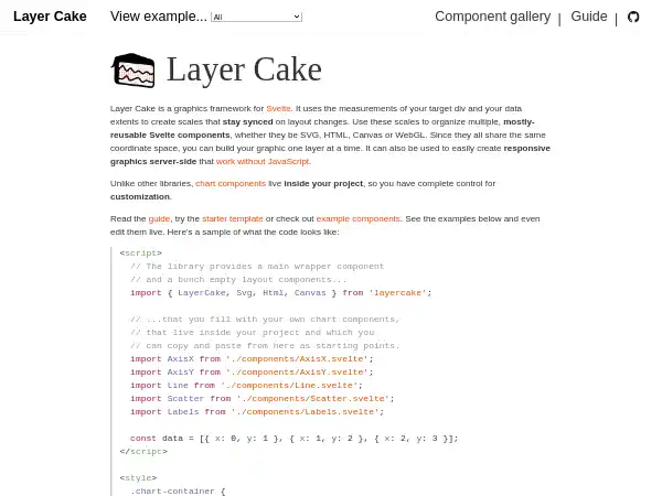 Screenshot of Layer Cake