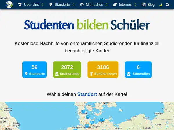 Screenshot of Studenten bilden Schüler